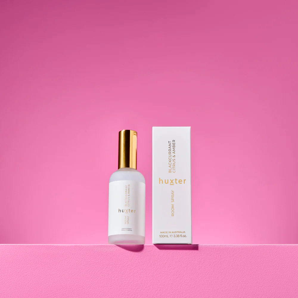 Huxter II Room Spray Boxed 100ml - Blackcurrant, Citrus & Amber (White)