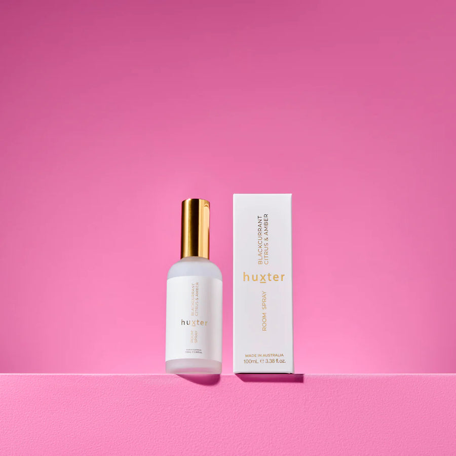 Huxter II Room Spray Boxed 100ml - Blackcurrant, Citrus & Amber (White)