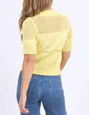 Foxwood II TREVI Knit Top - Lemon