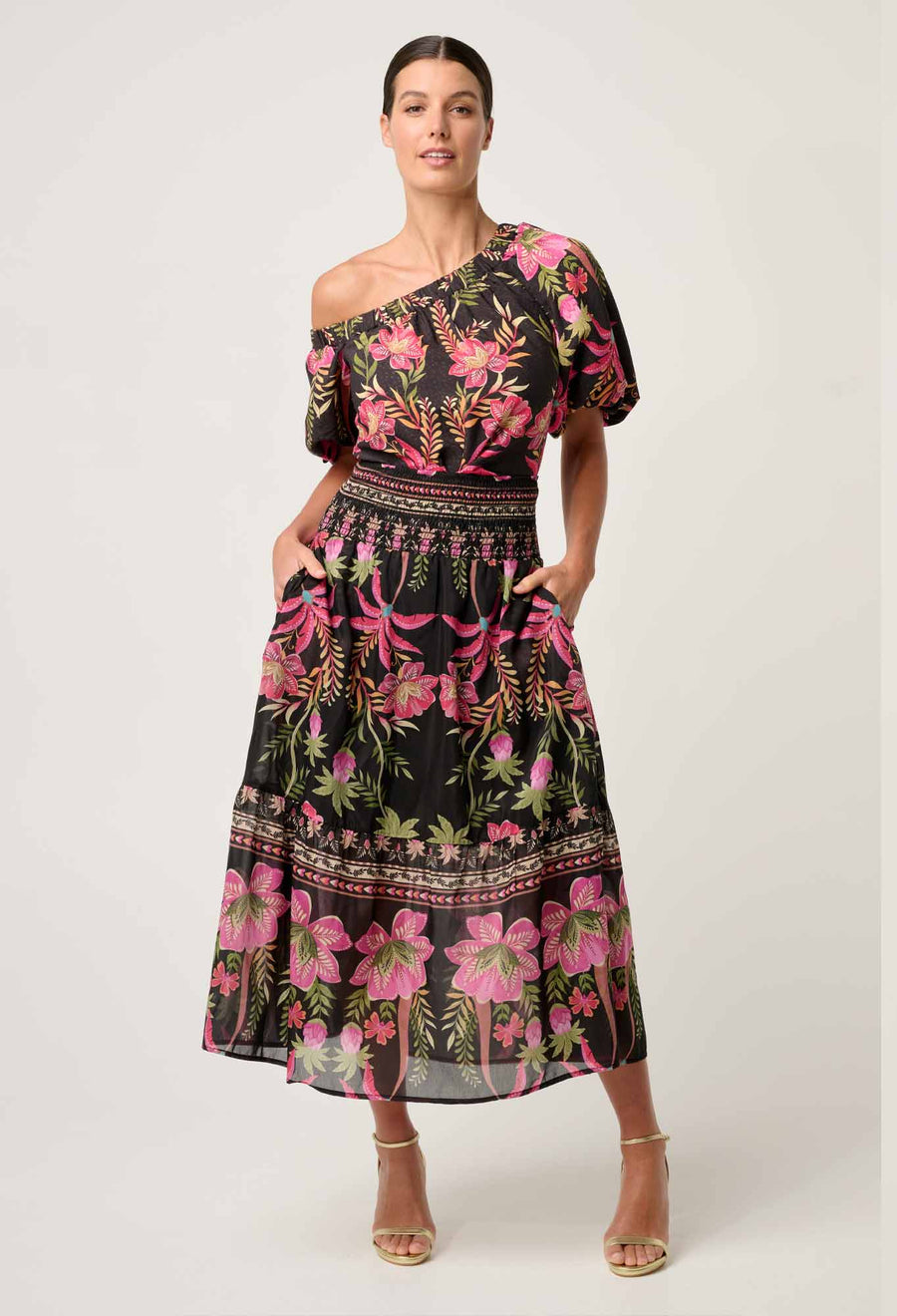 OnceWas II JUNO Viscose Top - Anthos Lotos