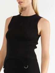 Ena Pelly II KITA Rib Knit Tank - black