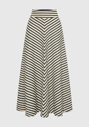 Morrison II MARINA SKIRT - Stripe Black/Cream