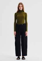 Morrison II MORRI Merino High Neck - avocado