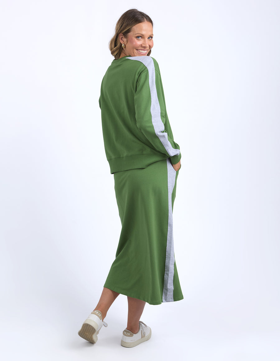 Elm Lifestyle II SLOANE Fleece Skirt - cedar green