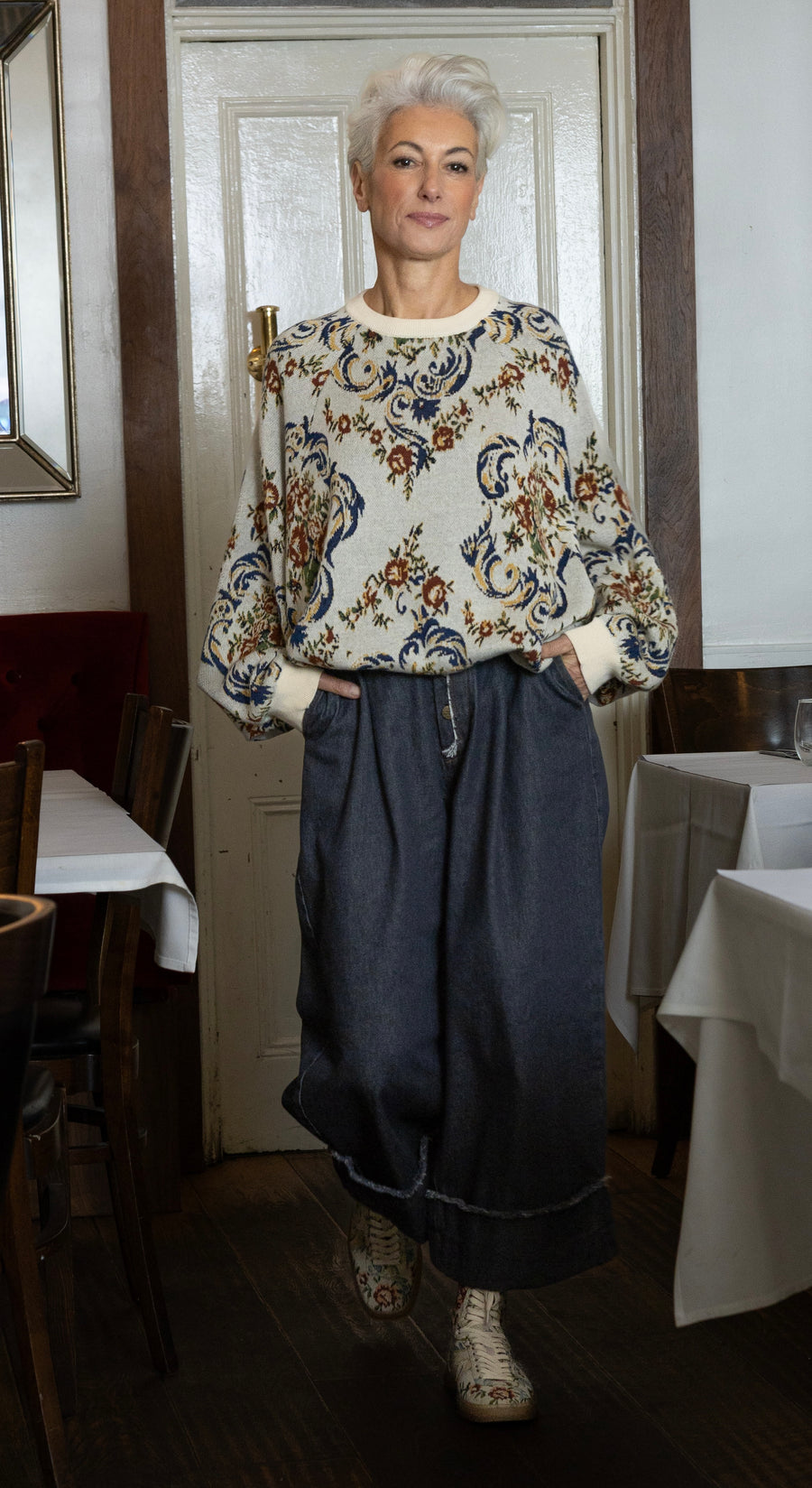 Maud Dainty II CHAISE JUMPER KNIT - Flowers