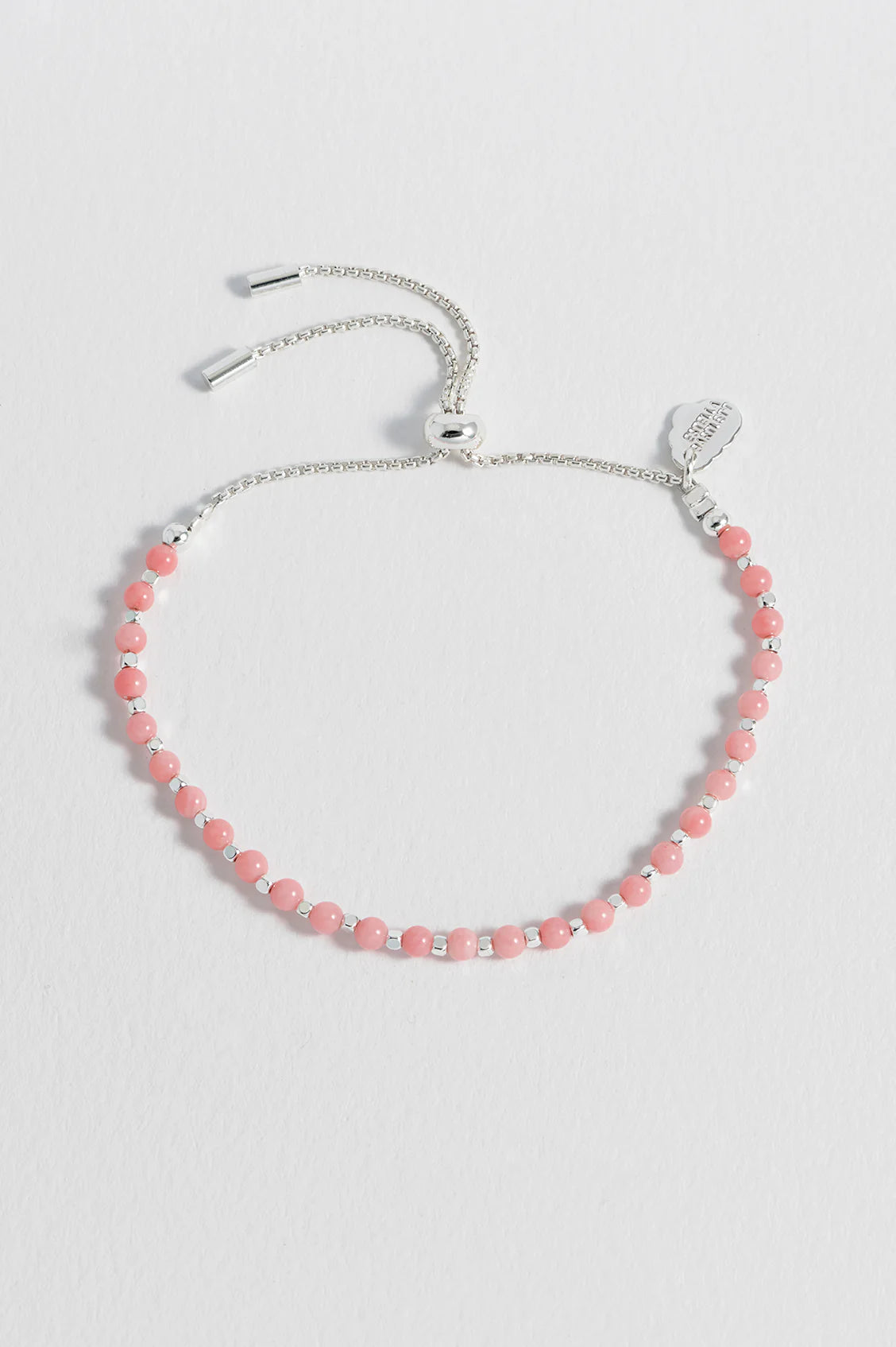 Estella Bartlett II Amelia Bracelet silver plated - Coral Agate