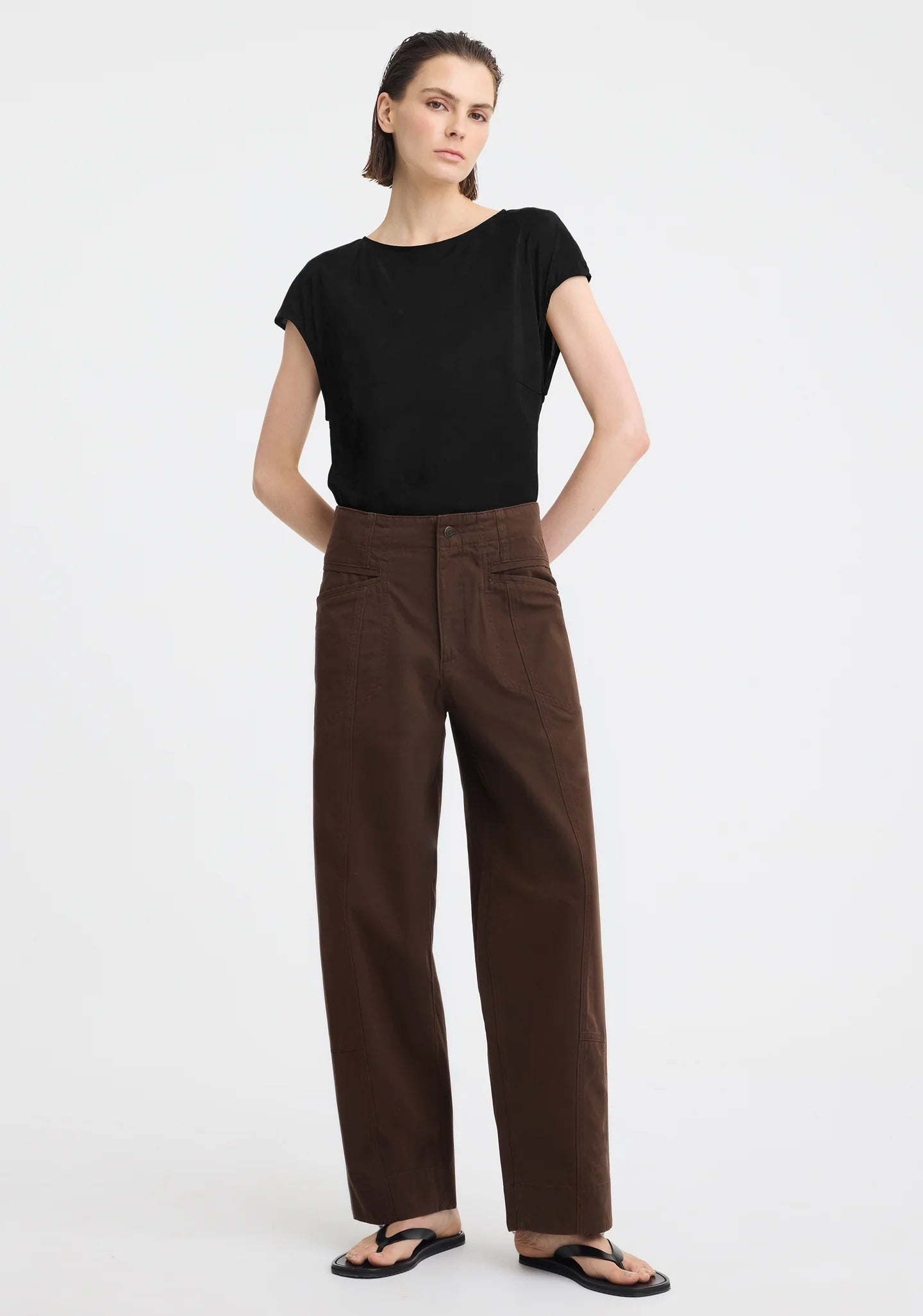 Morrison II AURORA SILK TOP - Black