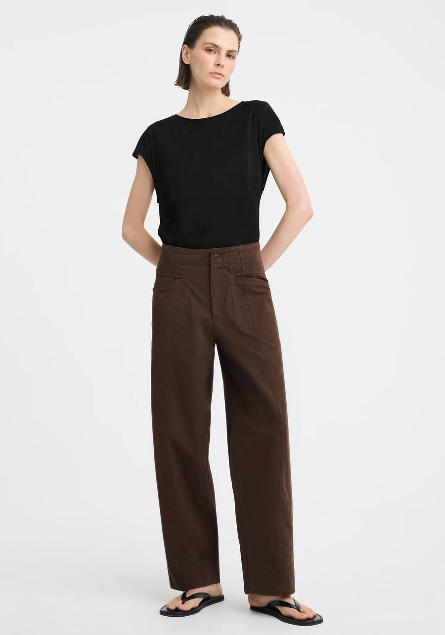 Morrison II AURORA SILK TOP - Black
