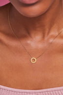 Modern Floral Necklace - Gold