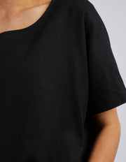 Elm Lifestyle II CURTIS Woven Tee - Black