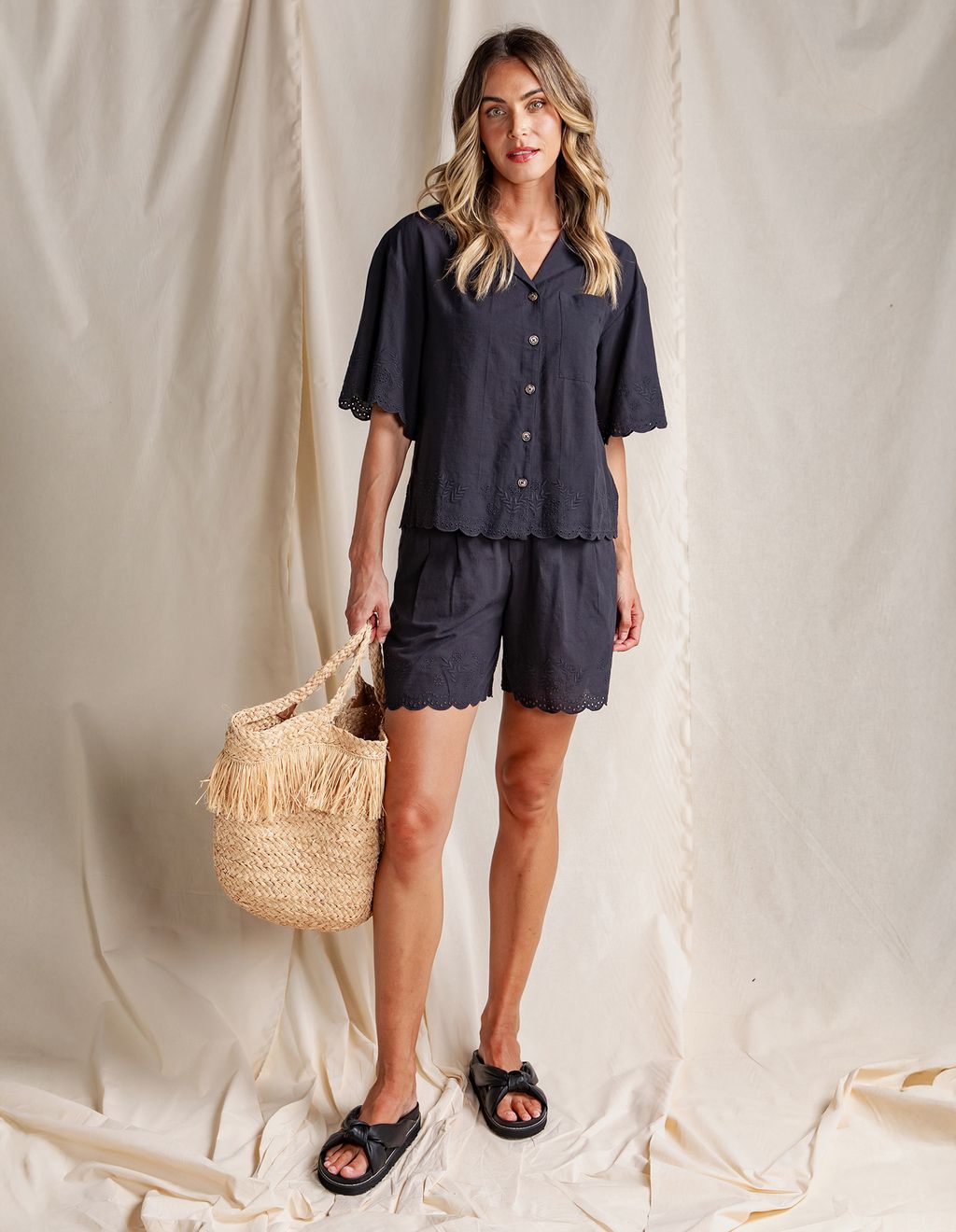 FOXWOOD II Madeleine Shirt - black