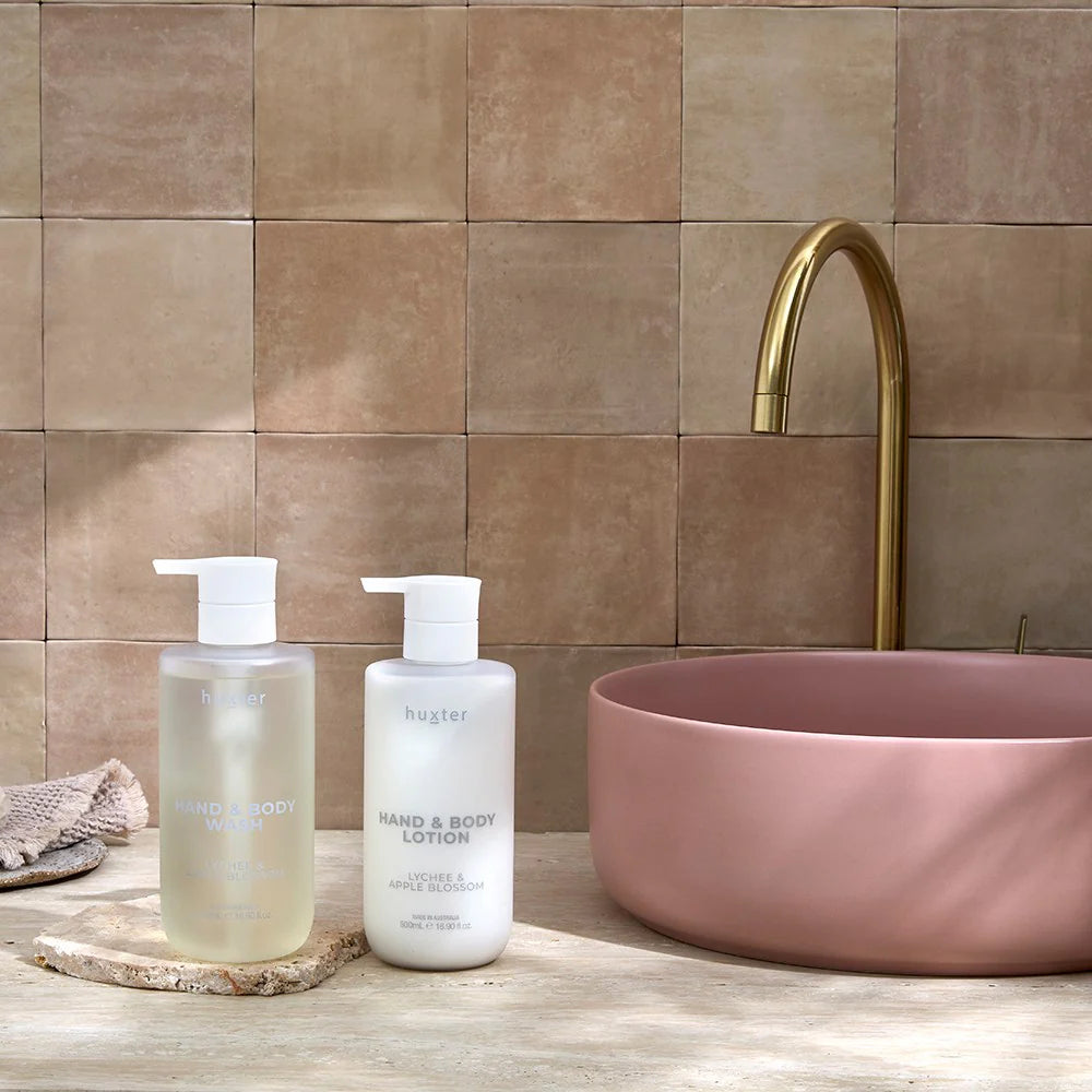 Huxter II Wash & Lotion Duo - Green - Lychee & Apple Blossom