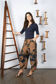 M.A Dainty II NIKO silk pants - blue floral