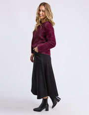 FOXWOOD II KENNY BUTTON CARDI - Windsor wine