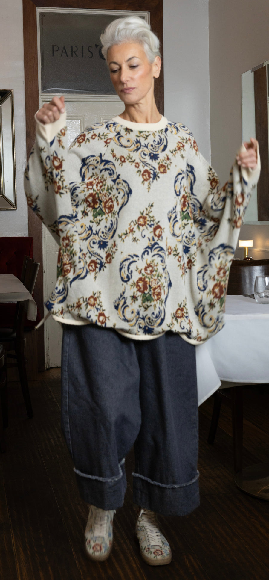 Maud Dainty II CHAISE JUMPER KNIT - Flowers