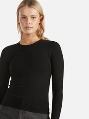 ENA Pelly II MAEVE Mesh Logo Top - Black