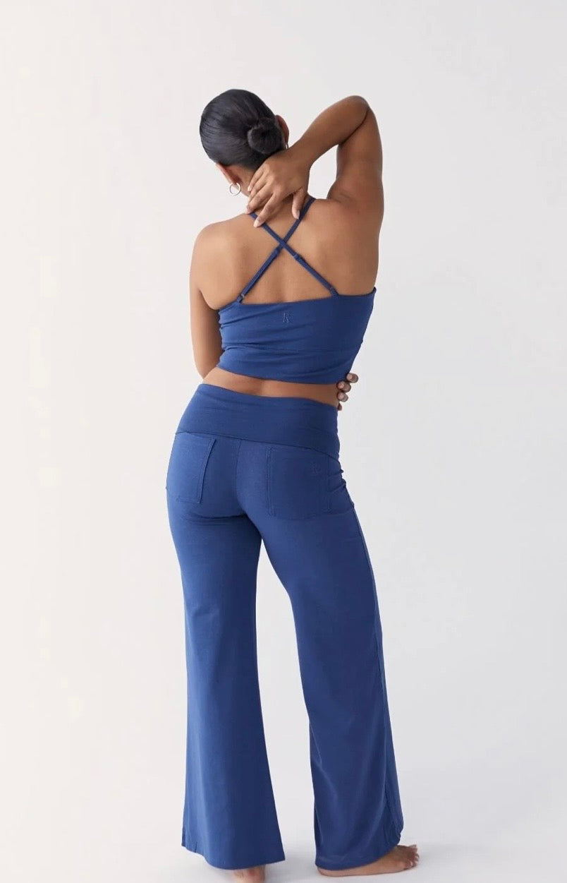 PINKY & KAMAL II YIN full length Flares - indigo