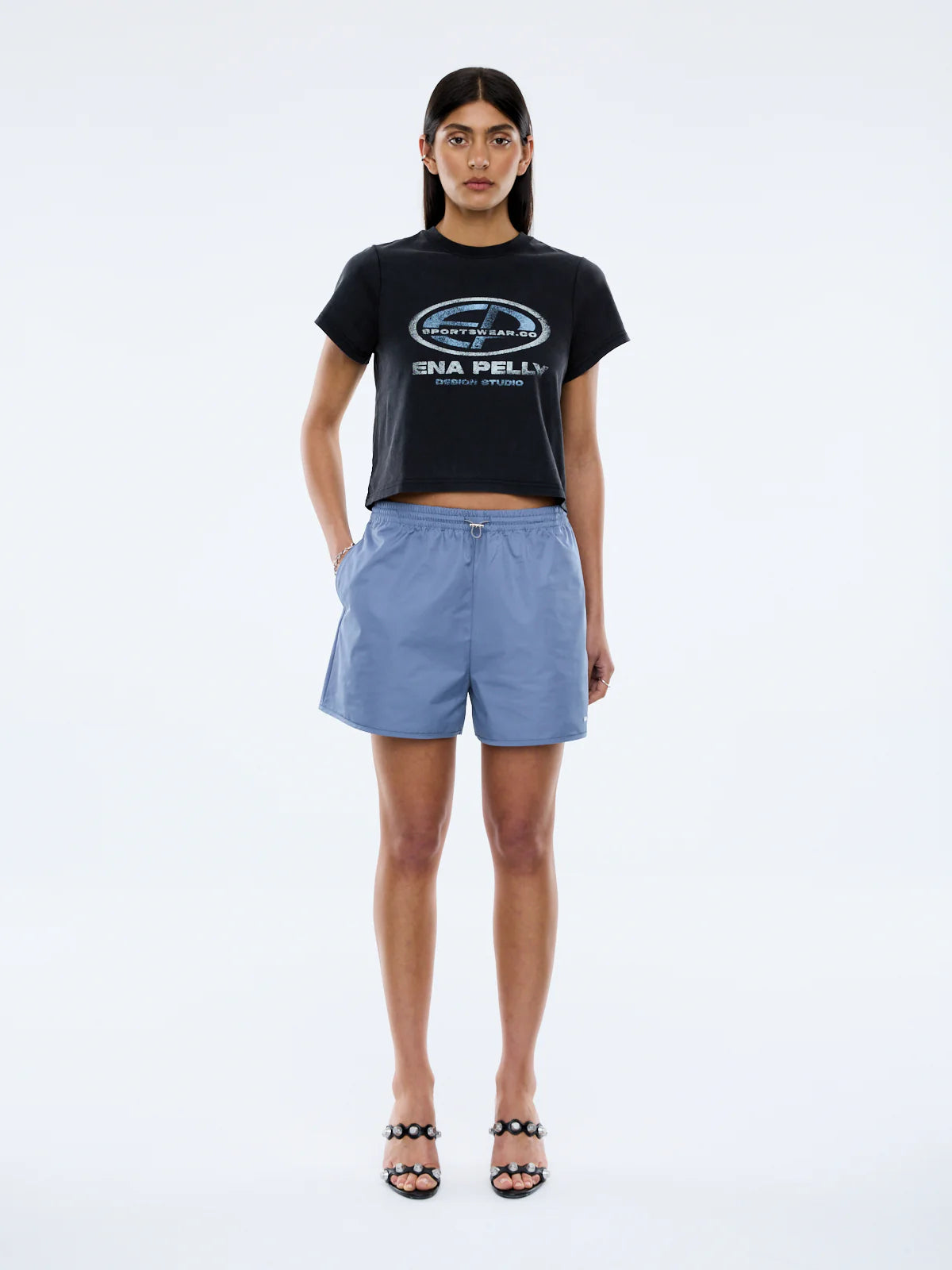 Ena Pelly II EP Vintage Baby Tee - vintage black