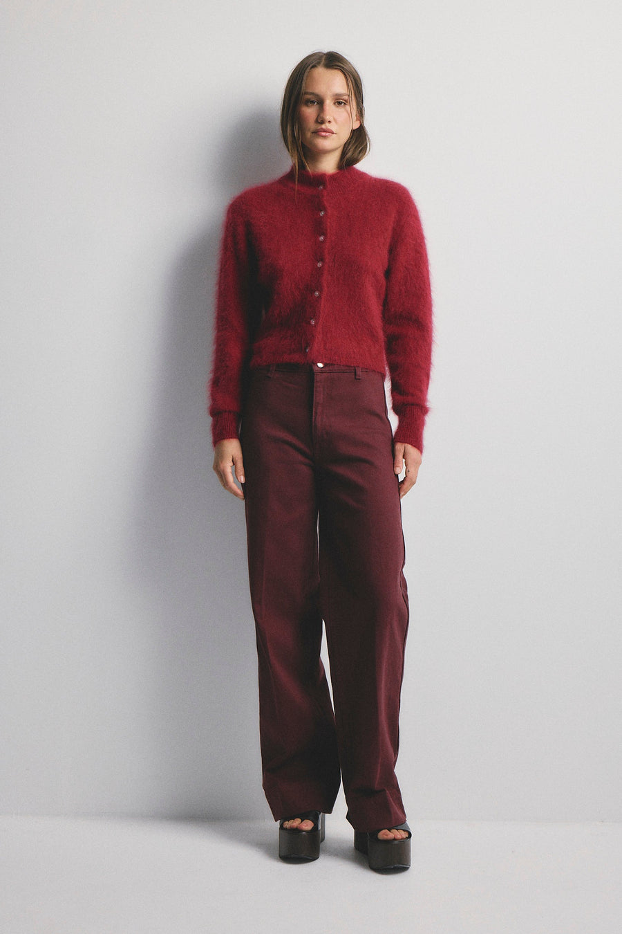 World Of Nomads II BELLA Cashmere Cardigan - Cerise