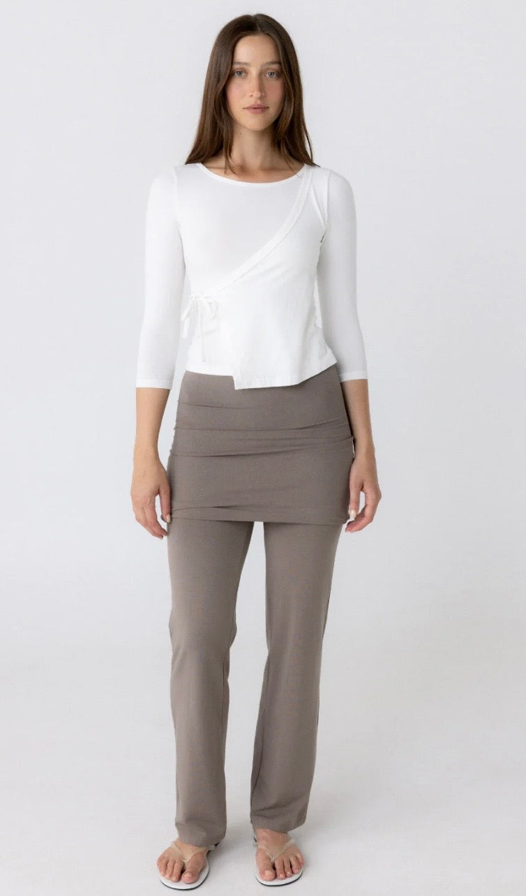 PINKY & KAMAL II HIRA Wrap Top - white