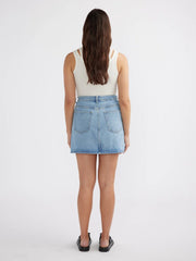 ENA Pelly II REESE Denim Mini Skirt - Mid Blue Wash