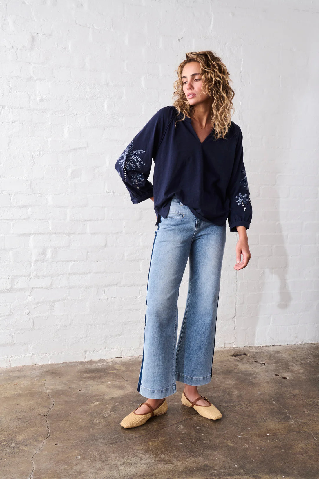 Kireina II FREYA Side Panel Jean - Waterfall