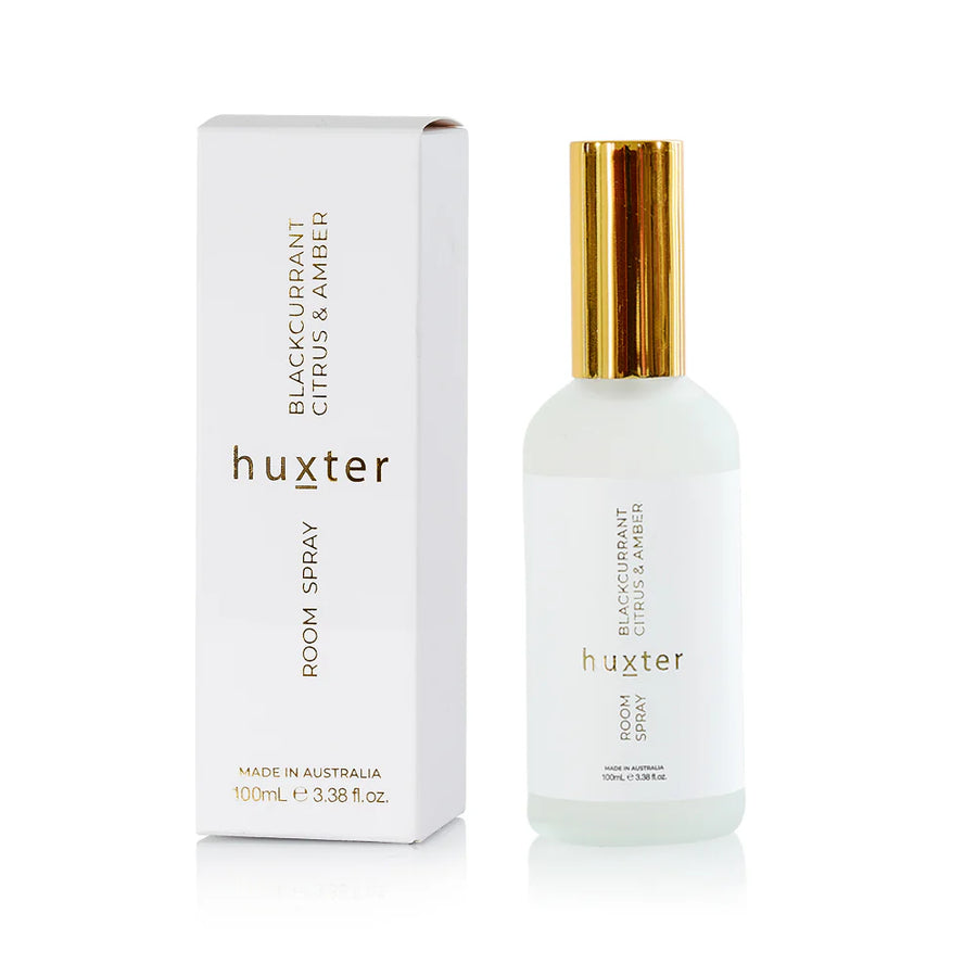 Huxter II Room Spray Boxed 100ml - Blackcurrant, Citrus & Amber (White)