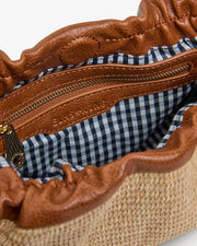 Elms & King II MONTY Crossbody bag - Tan Weave