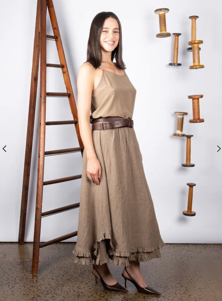Maud Dainty II NETTA SKIRT LINEN - Rock