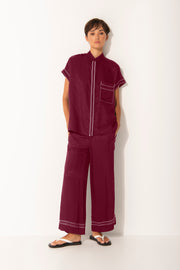 Lounge The Label II MERIBEL PANT -Cherry/White