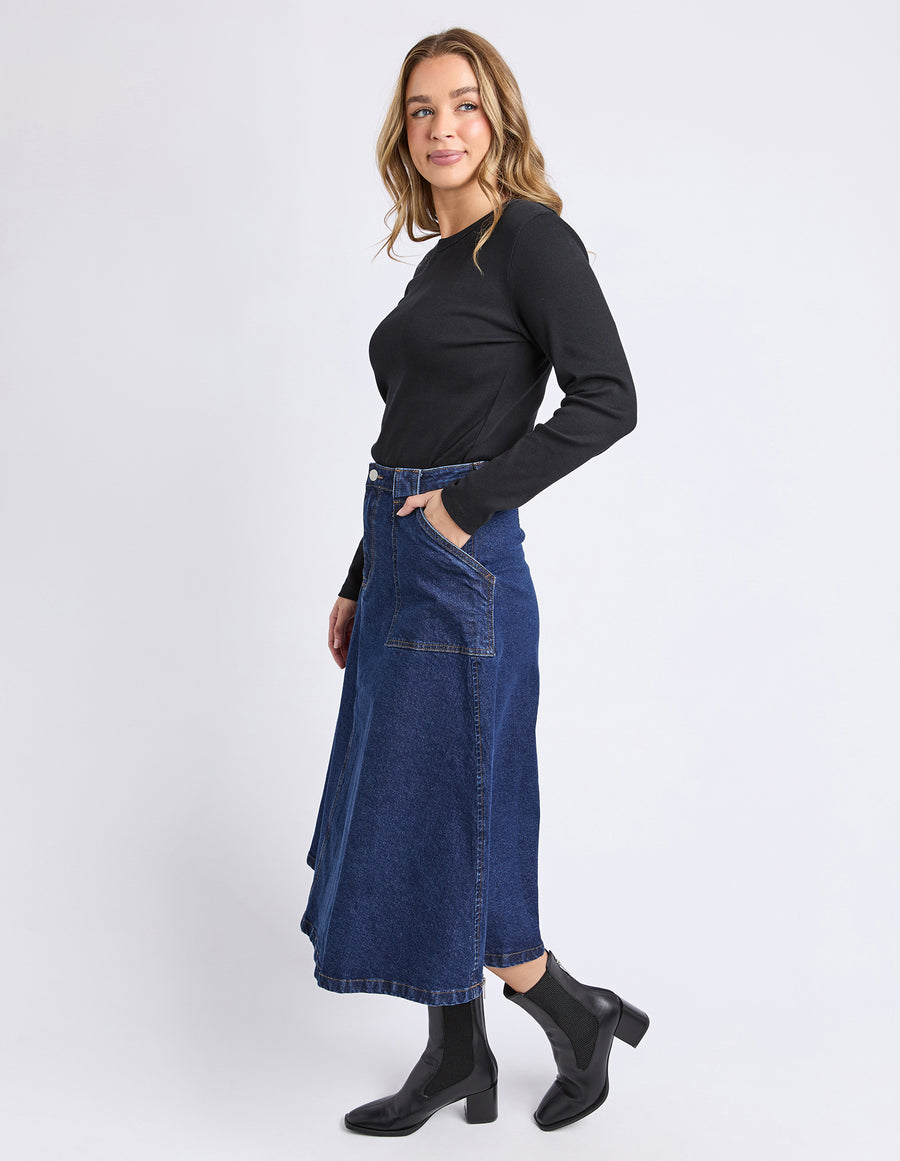 Foxwood II POTTER Denim Skirt - denim blue