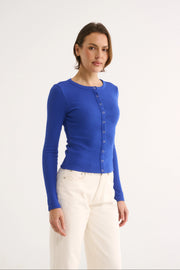 PRIMI II CATERINA SNAP BUTTON TOP - Cobalt