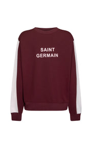 ARAMINTA JAMES II SAINT Germain Knit sweatshirt - Red Wine