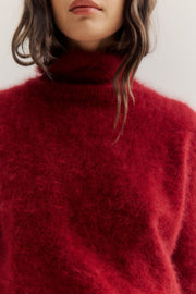 World Of Nomads II MAYA Roll Neck Knit - Merlot