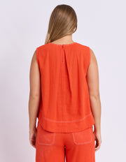 Foxwood II VENTO Top - orange/red
