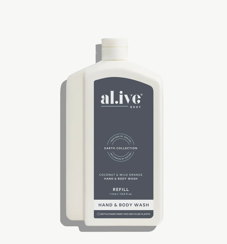 Al.ive II 1 Ltr Wash Refill - Coconut & Wild Orange