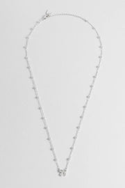 Estella Bartlett II Pearl And Bow Chain Necklace - Silver