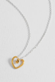 Estella Bartlett II Wire Heart Necklace - Gold