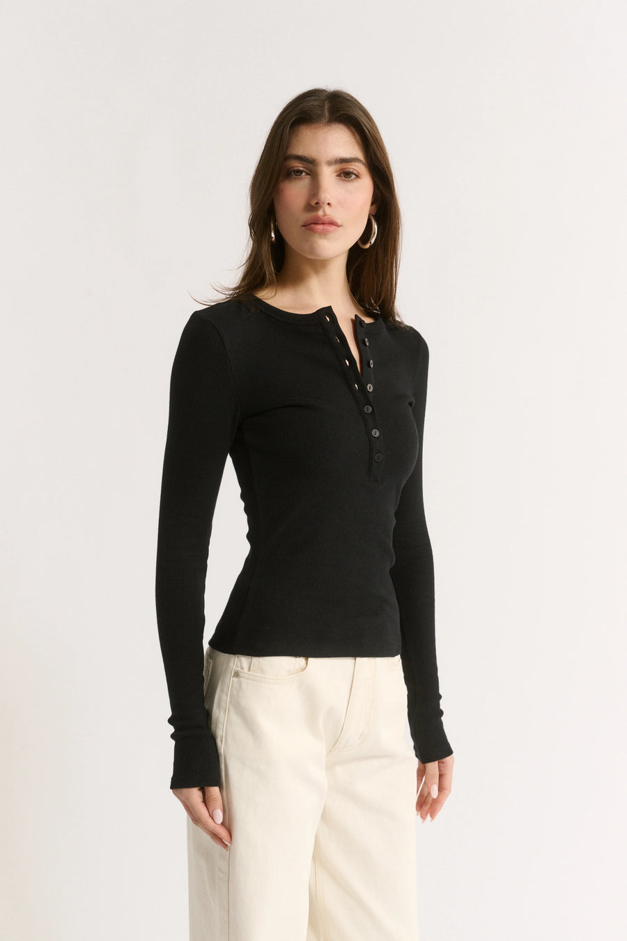 Primi II CARINA Henley L/S - black