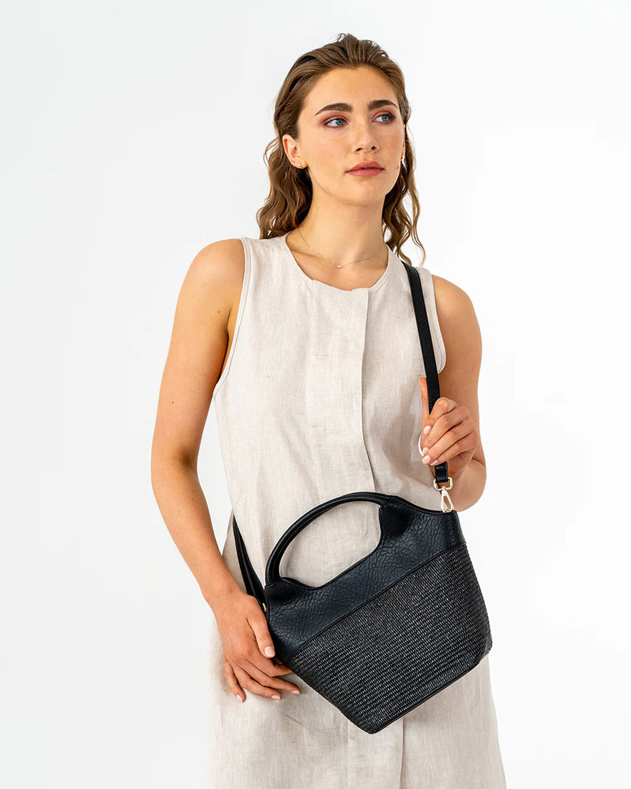 Elms & King II MILLER Tote - Black Weave