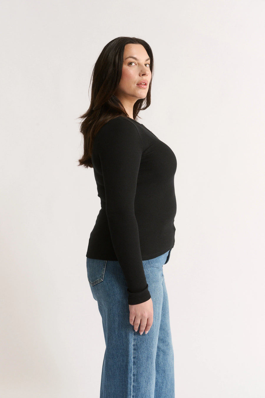 Primi II CARINA Henley L/S - black