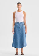 Jacque Denim Skirt - Light Blue