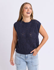 Foxwood II LUNA KNIT VEST - Navy