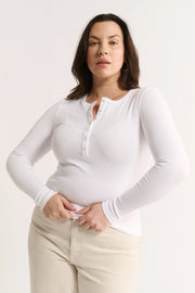Primi II CARINA Henley L/S - white
