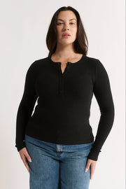 Primi II CARINA Henley L/S - black