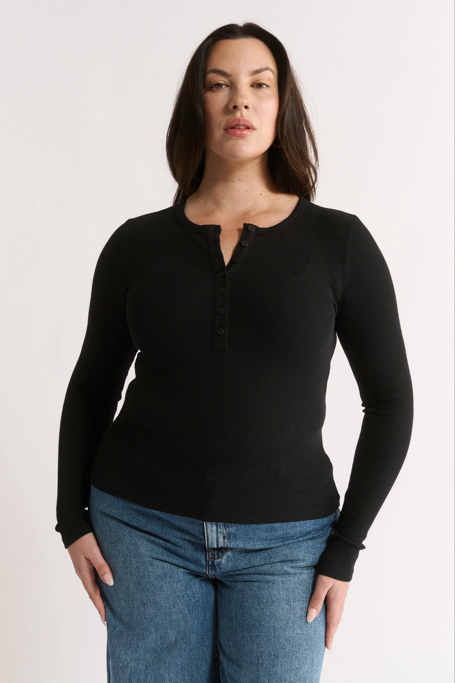 Primi II CARINA Henley L/S - black