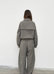 Pinky&Kamal II UTILITY Barrel Pant - ash