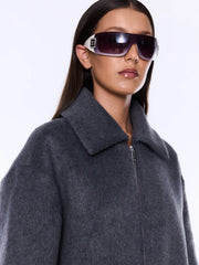 Ena Pelly II MAEVE Wool Blend Bomber - grey
