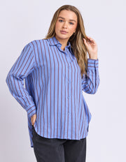 Foxwood II ALBA Stripe Shirt - c-blue