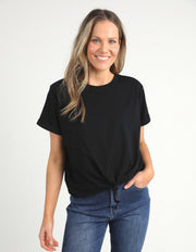 Elm Lifestyle II Knot Short Sleeve Tee - Black